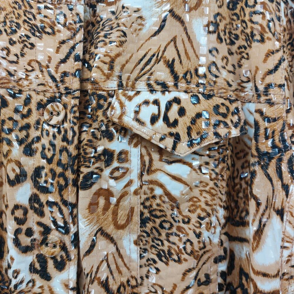 Ruby Rd Animal Print Blazer Jacket Women's Plus Size 24 - Picture 10 of 15